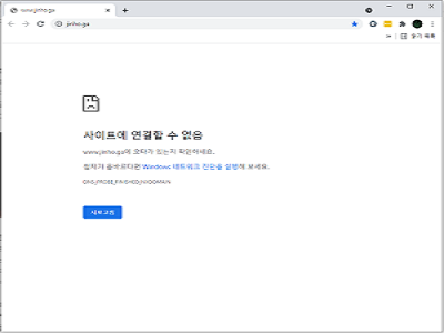 특정 DNS 주소로 개인 홈페이지의 접속이 불가능할 때 해결 방안